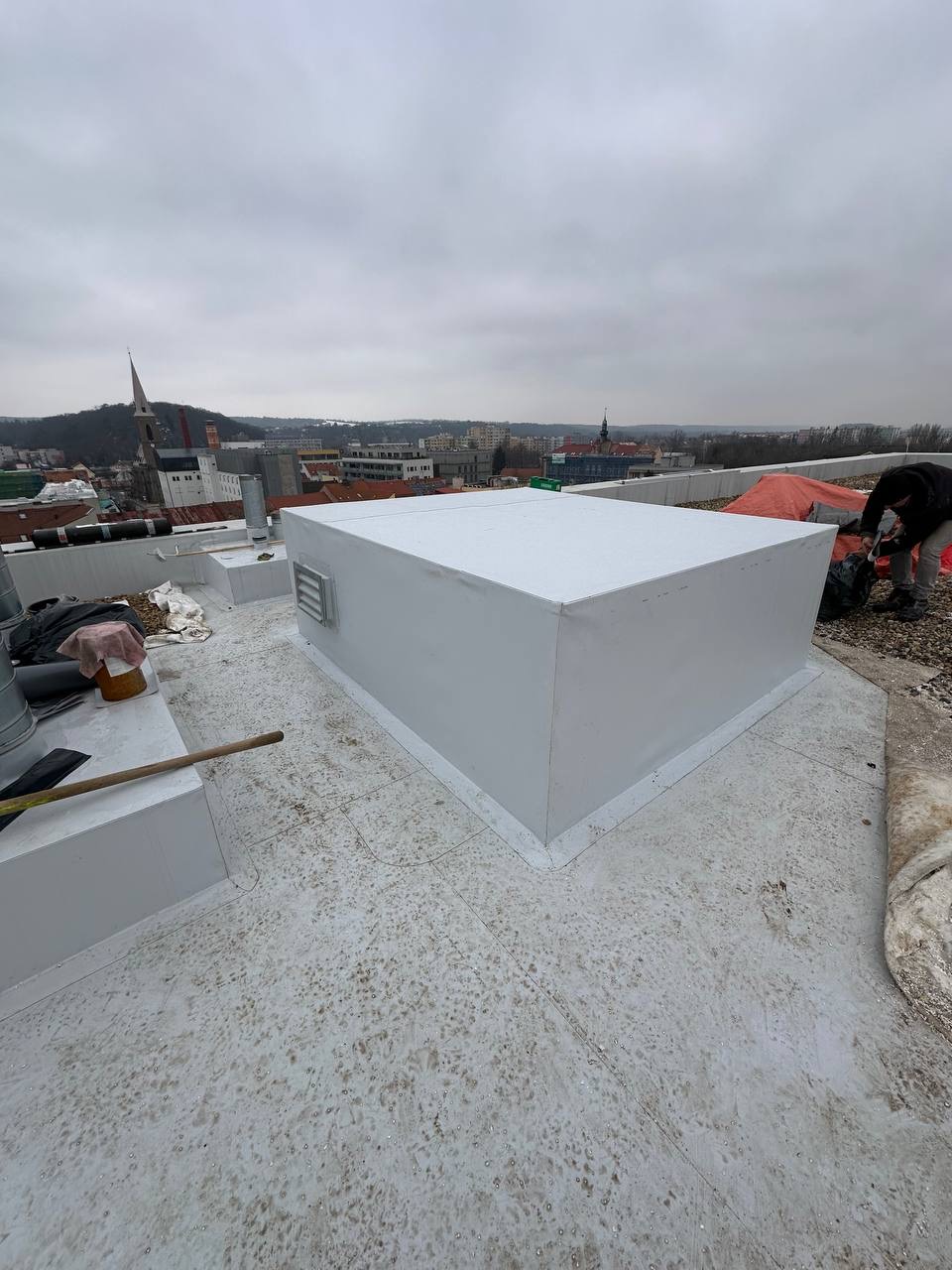 Detail hydroizolační realizace PROTSIVIZOL